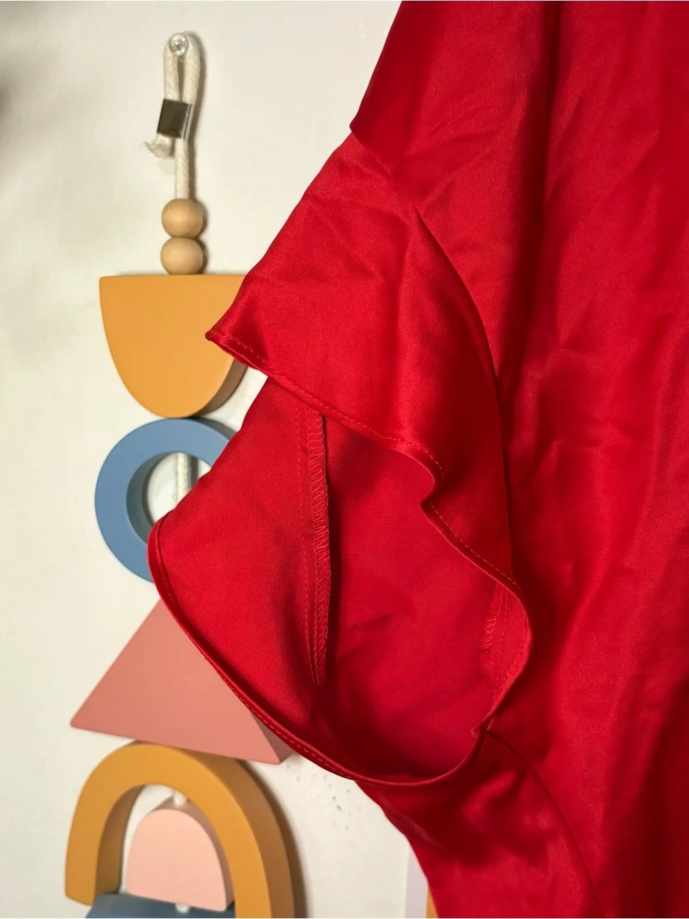 Victoria’s Secret Red Satin Robe NWT One Size